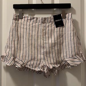 Linen shorts | cream/red/navy | Forever 21